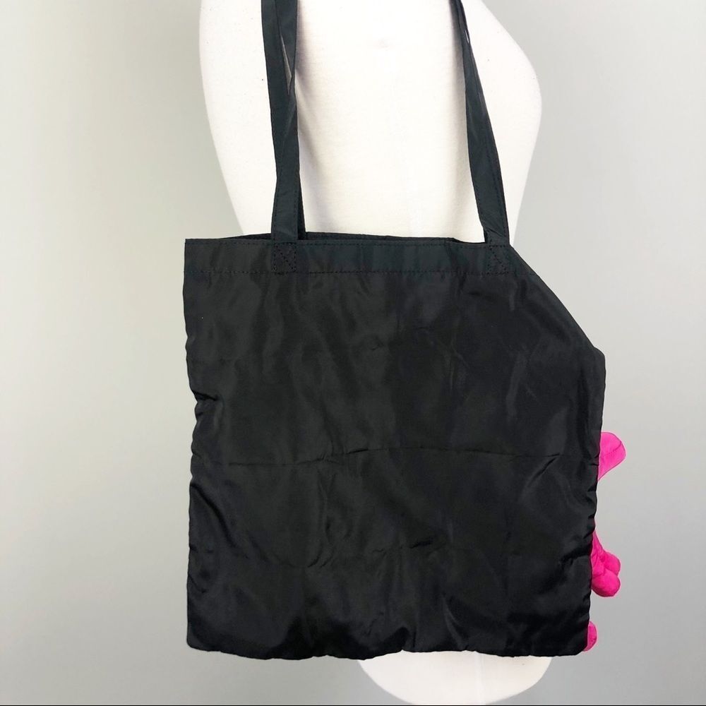 PINK Victoria's Secret Black and White Polka Dot Tote Bag - Picture 5 of 8